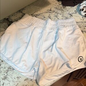 Women's White Vuori Athletic Shorts
